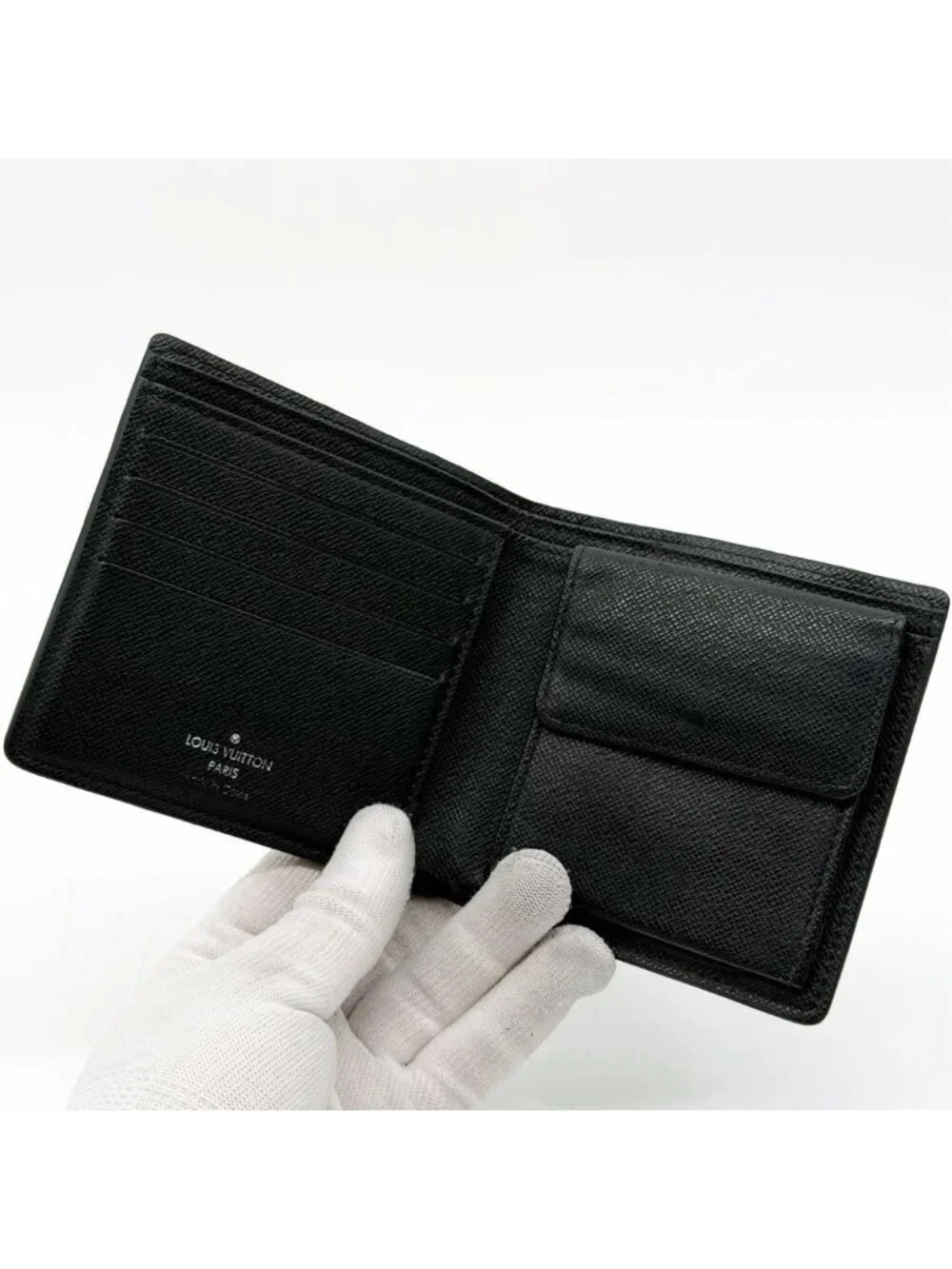 Louis Vuitton Portefeuille Marco Damier Graphite Compact Black Wallet